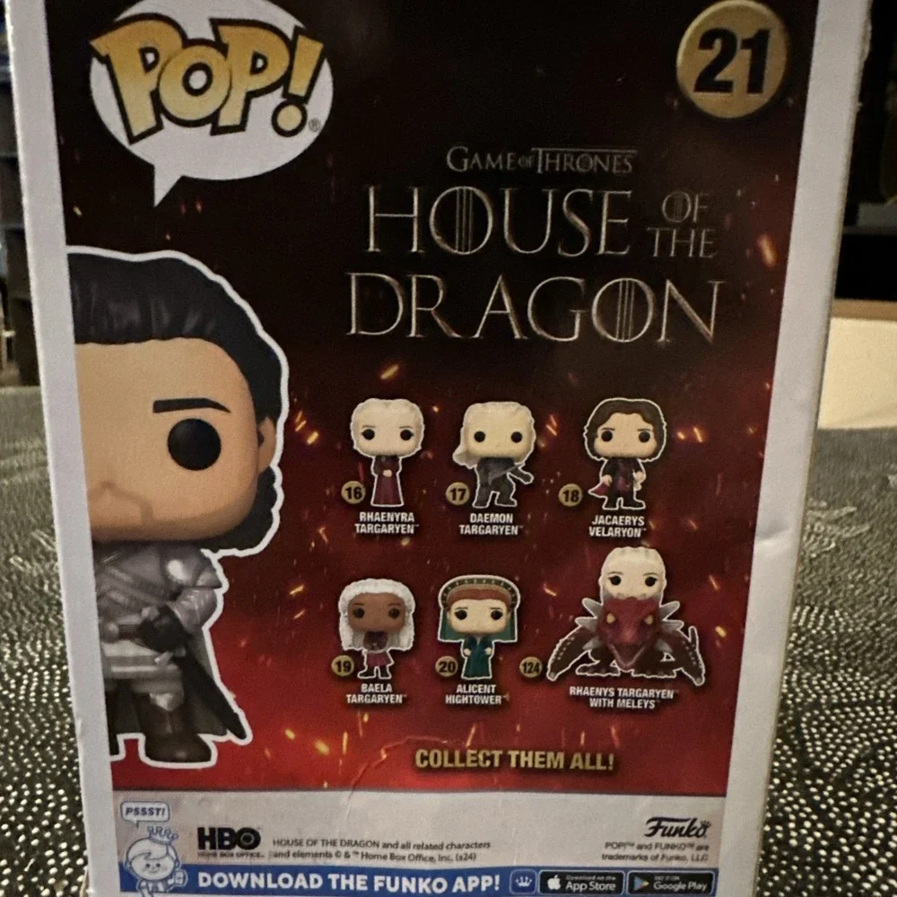 Ser Criston Cole 21 Funko Pop! House of Dragon Target Exclusive Vinyl Figure NEW